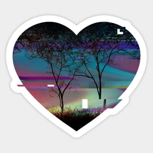 Glitch Love Sticker